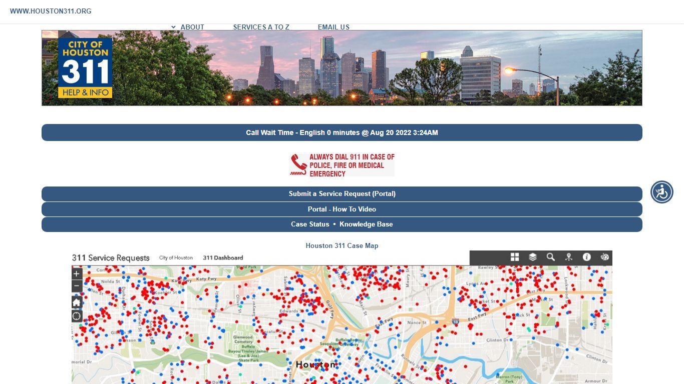 Houston, Texas 3-1-1 Help and Information